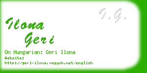 ilona geri business card